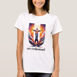 救世主キリスト:あなたは救われました Tシャツ