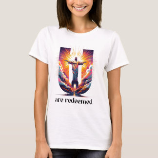 救世主キリスト:あなたは救われました Tシャツ