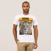 救世主的なユダヤ人Tシャツ、イェシュア·吠えるライオン Tシャツ (正面フル)