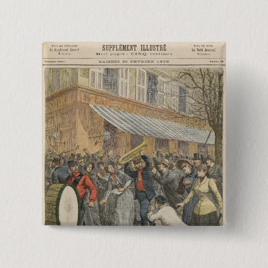 救世軍に対する反乱 缶バッジ (正面)