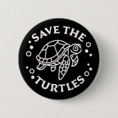 救亀の海洋野生生物の保護 缶バッジ (正面)