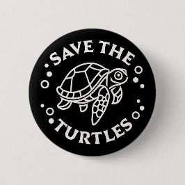 救亀の海洋野生生物の保護 缶バッジ