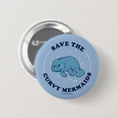 救人魚 缶バッジ (正面&裏面)