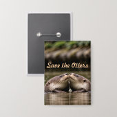 救人 缶バッジ (正面/裏面)