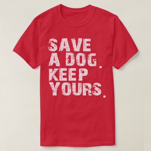 救保君の犬 Tシャツ (デザイン正面)