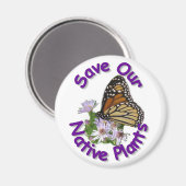 救先住民スター（昆虫）オオカバマダラ、モナーク磁石 マグネット (正面/裏面)