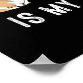 救出されたお気に入りののは私の種のかわいい救助犬 ポスター (角)