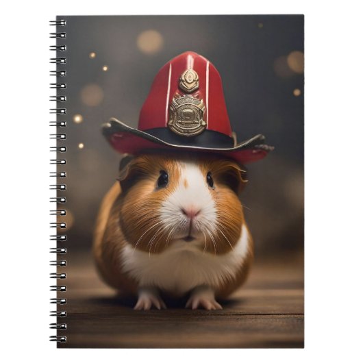救出の準備：火の虫の帽子をかぶったモルモット。 ノートブック (正面)