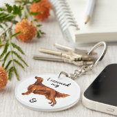 救出アイリッシュセッター キーホルダー (正面右)