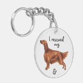 救出アイリッシュセッター キーホルダー (正面左)