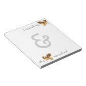 救出チベットスパニエル犬 ノートパッド (アングル)