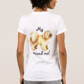 救出チベットテリア Tシャツ (裏面)