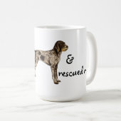 救出ドイツの金髪ポインターコーヒーマグ コーヒーマグカップ (正面右)