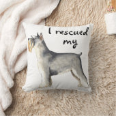 救出小型シュナウザー クッション (ブランケット)