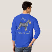 救出標準シュナウザー Tシャツ (裏面フル)