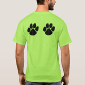 救出済み – 袖Tシャツ4分の1 Tシャツ (裏面)