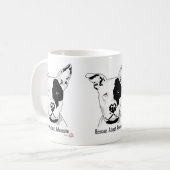 救出。採用。マグを擁護する コーヒーマグカップ (正面左)