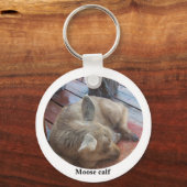 救助されたマウスのふくらはぎキーチェーン キーホルダー (正面)