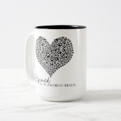 救助された私のお気に入りの品種 – コーヒーマグ/カップ ツートーンマグカップ (正面左)