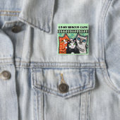 救助された避難所猫愛ボタン 缶バッジ (インサイチュ)