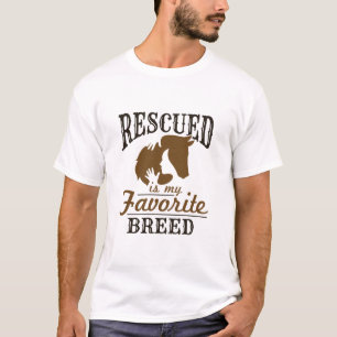 救助された馬は私の種お気に入りのだ Tシャツ