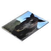 救助された黒荷車を引く馬 ノートブック (左側)