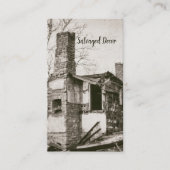 救助される家屋敷の下で引き裂かれる老いぼれたアンティーク 名刺 (正面)