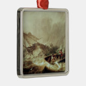 救助するべき漕艇難破させられる メタルオーナメント (右)