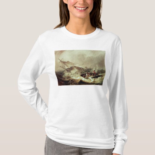 救助するべき漕艇難破させられる Tシャツ (正面)