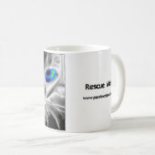 救助と純血種私マグ コーヒーマグカップ (正面右)