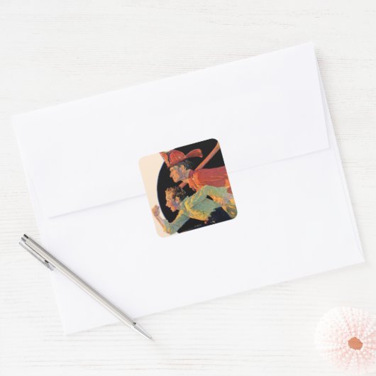 救助に スクエアシール (封筒)