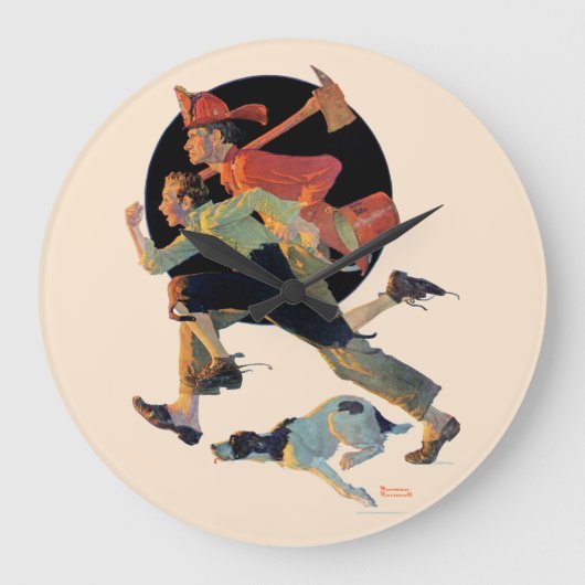 救助に ラージ壁時計 (正面)