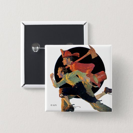 救助に 缶バッジ (正面&裏面)