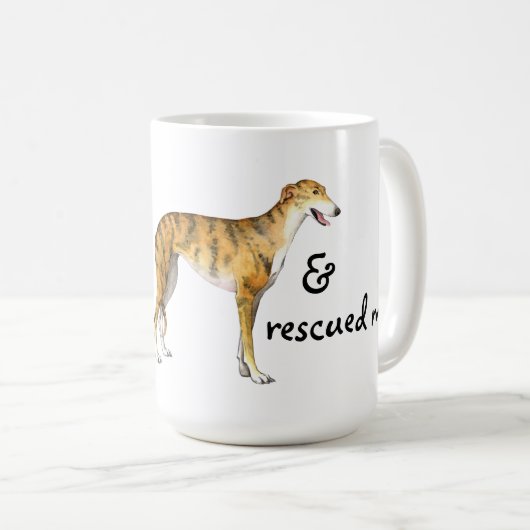 救助のグレイハウンド コーヒーマグカップ (正面右)