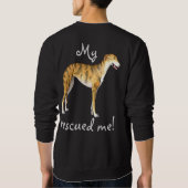 救助のグレイハウンド スウェットシャツ (裏面)