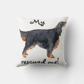 救助のゴードンセッター クッション (裏面)