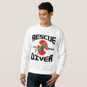 救助のダイバーのTシャツ スウェットシャツ (正面フル)