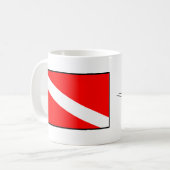 救助のダイバー コーヒーマグカップ (正面左)