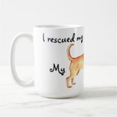 救助のチワワ コーヒーマグカップ (左)