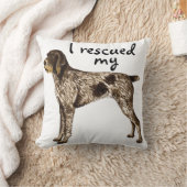 救助のドイツのWirehairedポインター クッション (ブランケット)