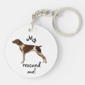 救助のドイツShorthairedポインター キーホルダー (裏面)