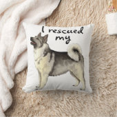 救助のノルウェー人のエルクハウンド クッション (ブランケット)