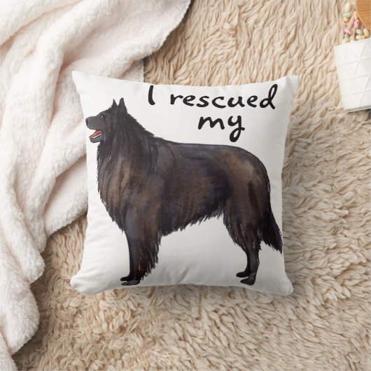 救助のベルギー人の牧羊犬 クッション (ブランケット)