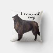 救助のベルギー人の牧羊犬 クッション (正面)