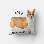 救助のペンブロークのウェルシュコーギー クッション (裏面)