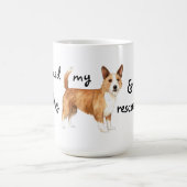救助のポルトガル語Podengo Pequeno コーヒーマグカップ (中央)