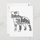 救助の単語のいじめっ子の形 ポストカード (正面/裏面)