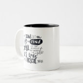 救助の叙情詩のマグ ツートーンマグカップ (正面左)