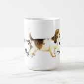 救助の小さいバセット犬Griffon Vendéen コーヒーマグカップ (中央)