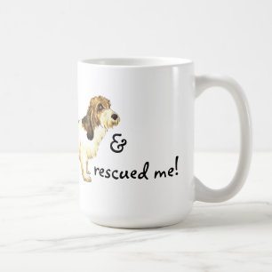 救助の小さいバセット犬Griffon Vendéen コーヒーマグカップ